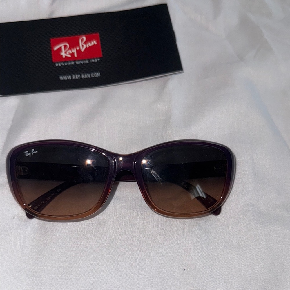 Ray-Ban Purple Sunglasses with Gradient Lenses